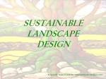 Presentation Sustainable Landscape&nbsp;Design