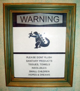 Do not flush...
